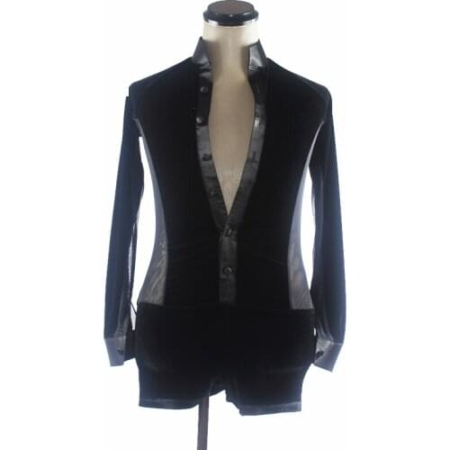 Professional Latin Dance Shirt Adult Competition Clothing 2019 New Leotard Tops Professional Custom ChildrenS Clothing DWY1125