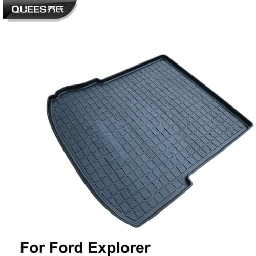 QUEES Custom Fit Cargo Liner Boot Tray Trunk Floor Mat for Ford Explorer 5th Generation 2012 2013 2014 2015 2016 2017 2018 2019