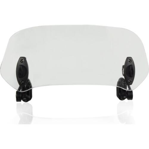 Motorcycle Adjustable Clip-on Windshield Wind Screen Extension Spoiler Air Deflector Windscreen For YAMAHA XT660Z Tenere ABS