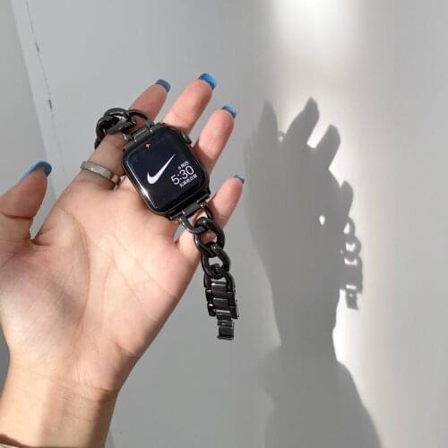 Women Girls Slim Strap for Apple fashion strap se 6 5 4 3 2 1 stainless steel strap Iwatch series 42 mm 38 mm 40 mm 44 MM