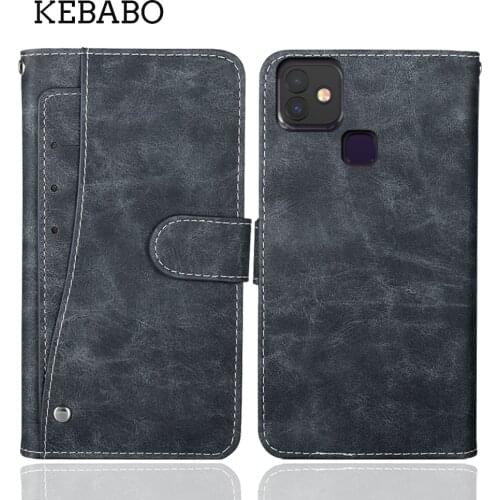 Luxury Wallet FiGi Note 1 Case 6.6" Vintage Flip Leather Business Protective Cover For FiGi Note 1 Pro Case Card Slots