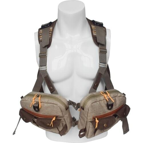 Fishing vest adjustable for men and women fly bass fishing and outdoor activities vest jacket bag multi pockets