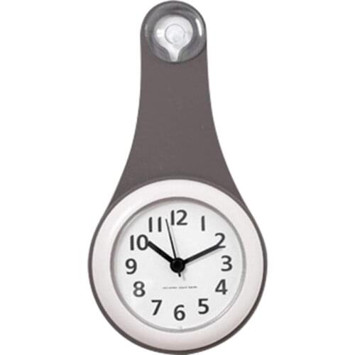 Unique Design Silicone Waterproof Bathroom Kitchen Mini Clock