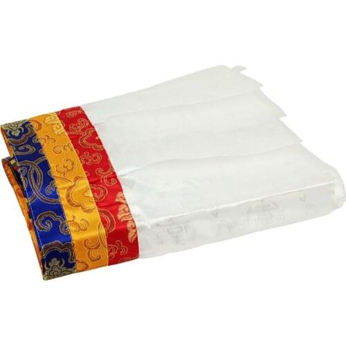 Tibetan Buddhist Temple Hotel Home Decoration Supplies Buddhism Puma curtain Wall Table 4.5 Meters White