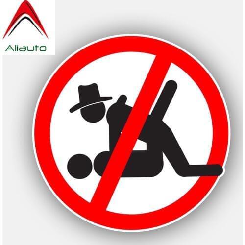 Aliauto Funny Car Sticker No Sex Decoration Vinyl Decal Cover Scratches for Smart Fortwo Bmw X6 Audi A3 Ford Focus,12cm*12cm