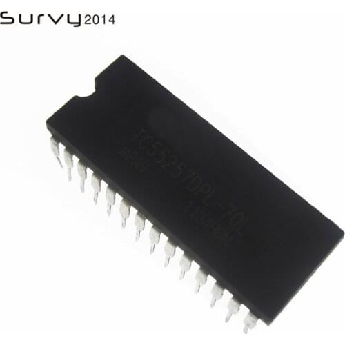 1/5PCS TC55257DPL-70L TC55257 DIP-28 32 768 WORD-8 BIT STATIC RAM IC diy electronics