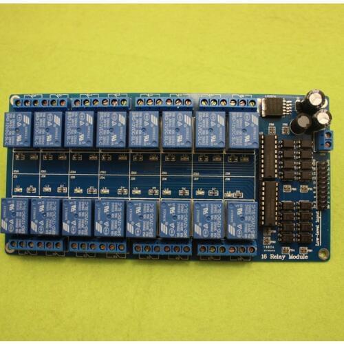 1pcs 12V 16 Channel Relay Module for arduino ARM PIC AVR DSP Electronic Relay Plate Belt optocoupler isolation