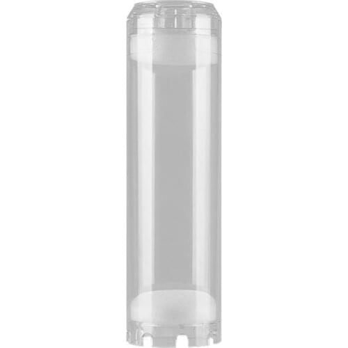 10-Inch Reusable Empty Clear Cartridge Water Filter Housing Various Media Refillable