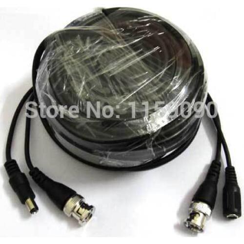 15M 50ft Video Power Cable BNC For CCTV Security Camera