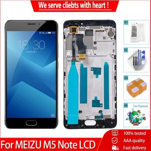 5.5"Original LCD Digitizer For Meizu M5 NOTE Display Touch Screen With Frame Replacement LCD For MEIZU M5 NOTE M621H M621M M621Q