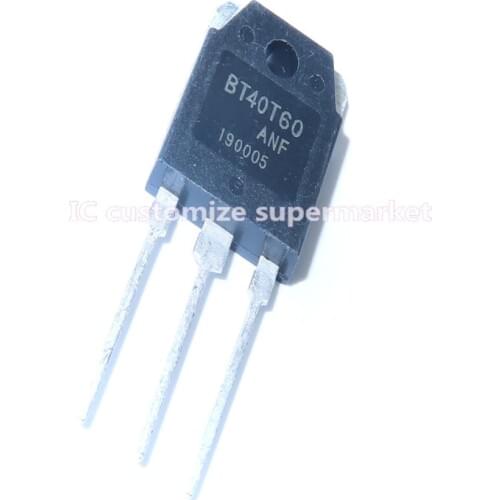5PCS/LOT NEW BT40T60 BT40T60ANF TO-3P 600V 40A Triode transistor