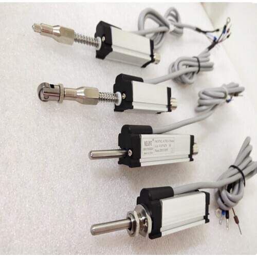 Linear Displacement Sensor KTR 10 25 50 75mm Electronic Ruler Miniature Spring Displacement Transducer Scale Automatic Reset