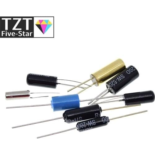 SW-200D -420 -520D SW-18010P-18015P-18020P-58010P 12V Highly Vibration switch Ball Tilt Double bead Angle Spring Sensor Switches