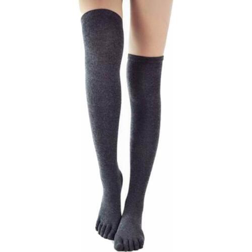 Five Finger Knee Socks Women Cotton Thigh High Over The Knee Stockings for Ladies Girls 2019 Warm Long Stocking Sexy Medias