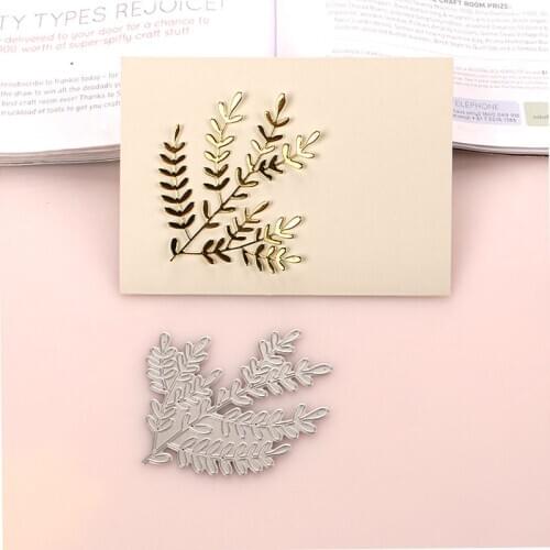 DUOFEN METAL CUTTING DIES tree branches leaves A stencil DIY Scrapbook Paper Album 2020 new