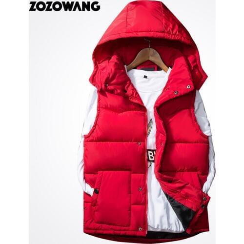 ZOZOWANG 2020 Casual Spring Autumn Vest Men Winter Sleeveless Jackets Male New Couple Waistcoat Men Vests Warm Outwear 9 color