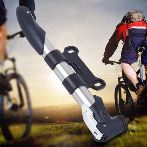 Portable Dual Valve Bicycle Mini High Pressure Hand Cycling Air Pump Tire Inflator Ball Toy Tire Inflator MTB Mountain Bike Pump