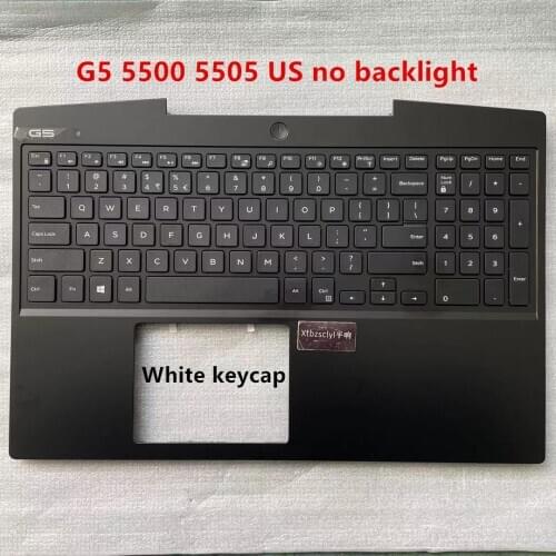 New For Dell G5 5500 5505 G5S upper top cover keyboard RGB Backlight Laptop case bezel back cover bottom lower shell