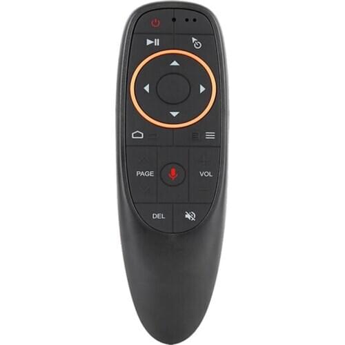 G10 Air Mouse Remote Control Voice Remote 2.4Ghz Google Voice Search Assistant Ir Learning Without Gyro For Android Tv BoxBlack