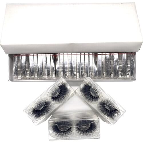 60 Pairs Wholesale 6D Mink Eyelashes Natural Fluffy Extension Work Date Party Holiday No Box Eye Lashes E14 D809