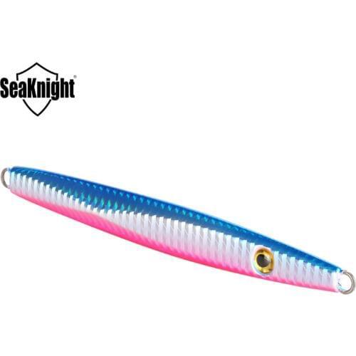 SeaKnight SK303 Metal Jigging Fishing Lure 1PC 100g 150mm Jig Hard Bait Saltwater Sinking Spoon 3D Eyes Fishing Tackle