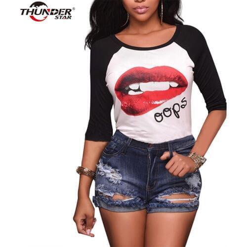 Sexy Ripped Female Denim Shorts Summer High Waist Stretchy Short Mujer Casual Fitness Short Pants New Hole Shorts THUNDER STAR