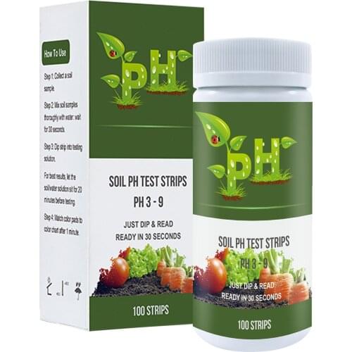 PH Test Strip Soil PH Test Paper Soil PH Test Strip 3.0-9.0 Use Swimming Pool Water Quality Test Paper For Garden Pool Supplies