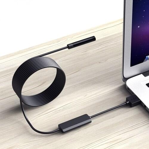 USB Endoscope Camera 8mm Lens HD 1080P 8 LEDs USB Inspection Borescope Camera IP67 Waterproof Soft Cable Rigid Cable for PC