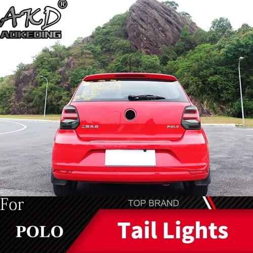 Tail Lamp For Volkswagen new Polo 2009-2018 LED Tail Lights Fog Lights Daytime Running Lights DRL Tuning Cars Car Accessories