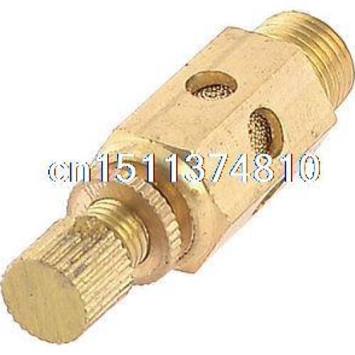 1/8" PT Male Thread Brass Pneumatic SC Quick Exhaust Muffling Throttle Valve