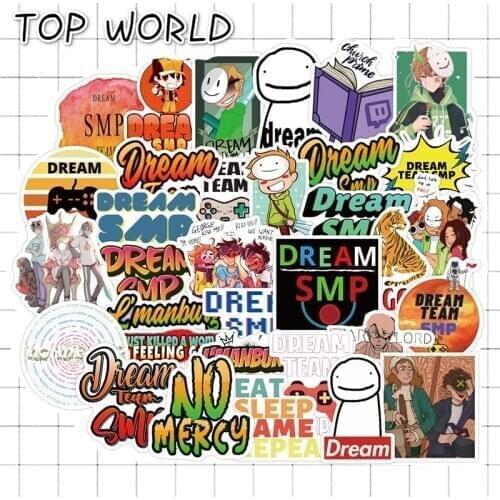 10/50pcs/set Dream Smp Cartoon Music Tv Waterproof Graffiti Stickers For Laptop Motorcycle Luggage Skateboard Scrapbook