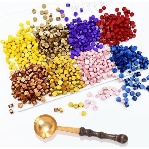 100pcs Mixed Sealing Wax Beads Wax Seal Stamp Wax Beaded Waxes For Wedding Party Vintage Craft Decor Envelope Card Making Tools