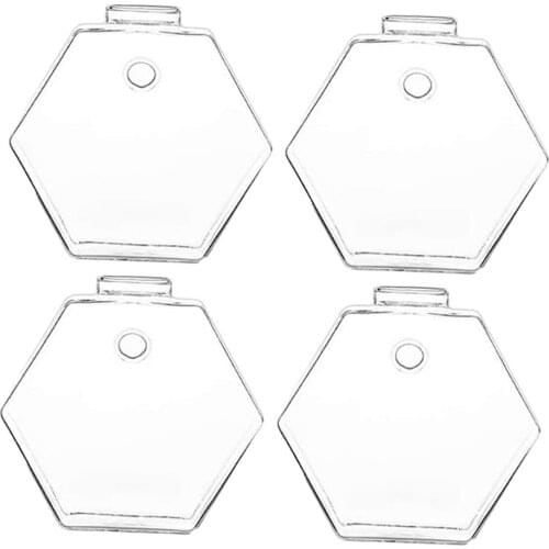 4Pcs Wall Hanging Glass Flower Vase Terrarium Wall Fish Tank Aquarium Container Flower Planter Pots Home Garden Decoration