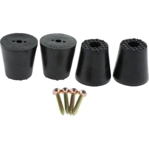 4pcs Wooden Furniture Rubber Feet Table Chair Leg Riser Carpet Saver 2inch High