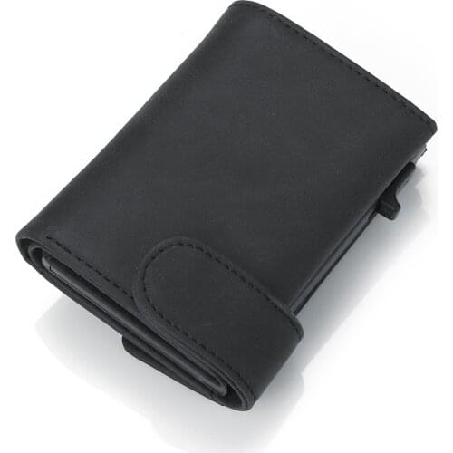 Aaby 2021 PU Leather Multi-Function Card Holder Large-Capacity Wallet With Effectively Shield RFID And NFC Signals Coin Purse