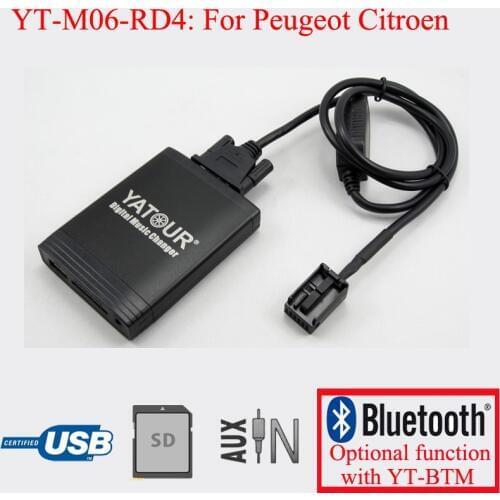 Car radios player for Peugeot Citroen RD4 USB SD AUX MP3 Kit