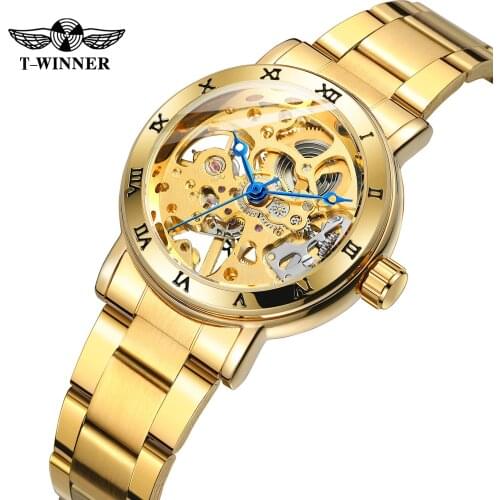 Brand Rolexeble Skeleton Automatic Mechanical Watch For Casual Fashion Simplicity Women Wristwatches 4131