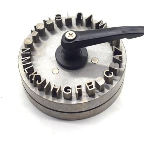 Letter Shape Jewelers Disc Cutter 26 Punch Set Metal Mold Cutting Punching A-Z Shape