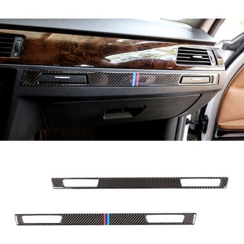 For BMW E90 E92 E93 2005 2006 - 2008 2009 2010 2011 2012 Carbon Fiber Center Control Copilot Water Cup Holder Panel Cover Trim