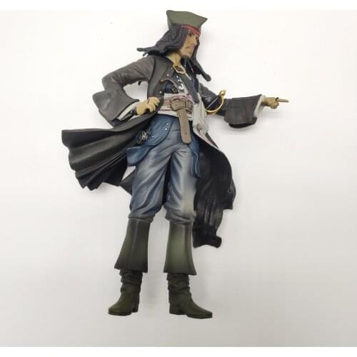 New Crazy Pirates of the Caribbean Jack Sparrow Articulated Boxed 1/6 Action Figure Decoration 28cm Children Birthday Gift
