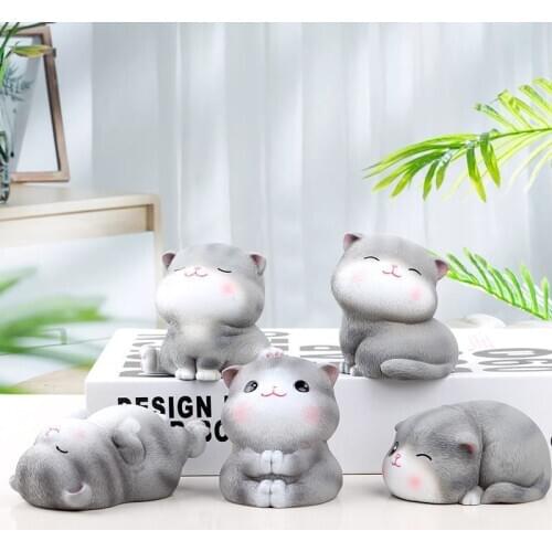 Cute Cat Cartoon Animal Gift Boys Girls Decorations For Home Accessories Ornaments Birthday Present Christmas
