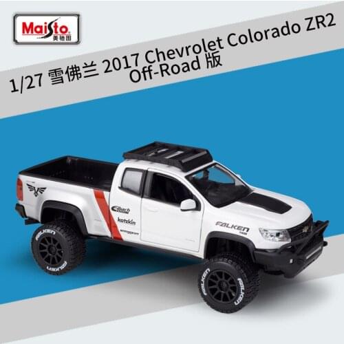 Maisto 1:27 2017 Chevrolet Colorado ZR2 Off-Road Simulation Die-cast Alloy Car Model Gift Collection Toy Refit Edition