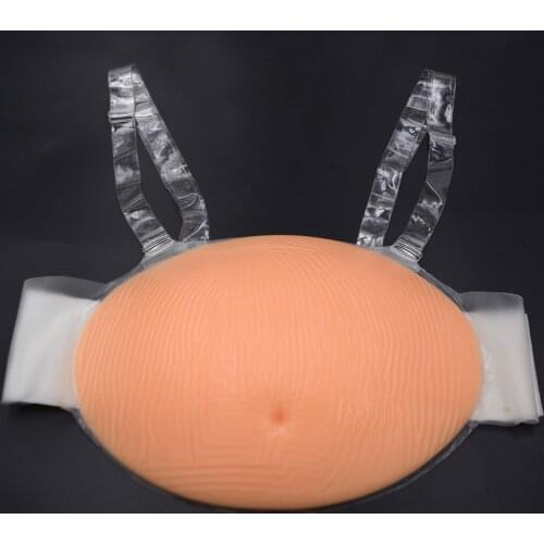 Shoulder Strap Velcro Silicone Fake Belly Actor Pregnant Woman Props Fake Belly Photo Shooting Props