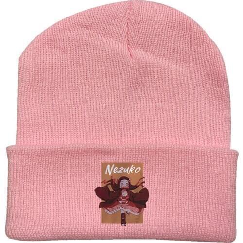 2020 New Ghost Blade Knit Hat Autumn Winter Couple Korean Hat Velvet Casual Hats For Student Unisex Casual Knitted Winter Hat