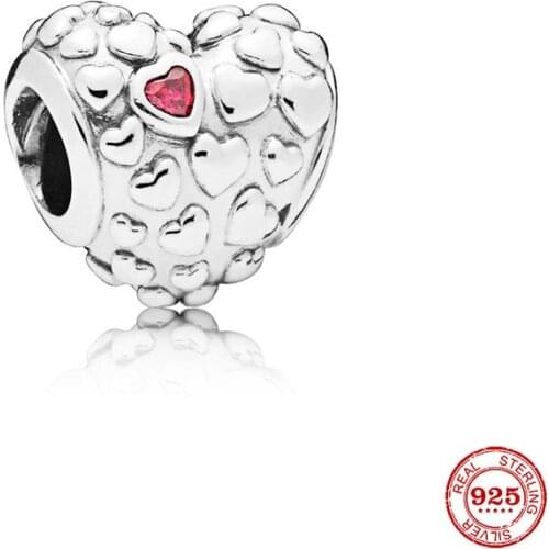 New Original Silver Color heart shape mom Bead Charm Fit European Pandora Charms Bracelet Bangles Diy Jewelry P051