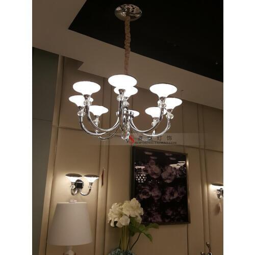 Modern LED Chandelier Crystal Sand New Design Ceiling Lamp Alloy Lighting Fixture For Livingroom And Bedroom Guaranteed 100