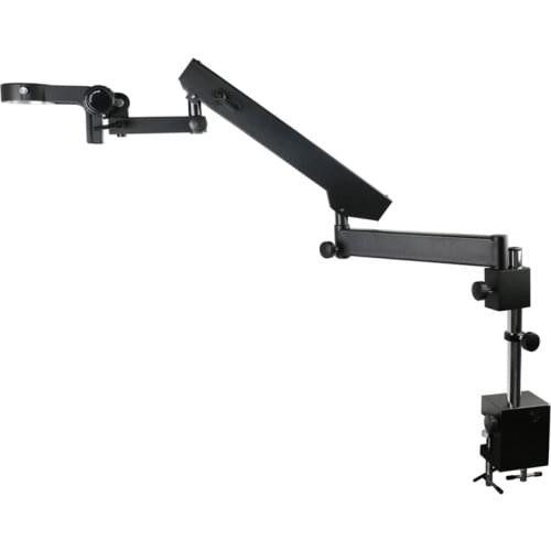 Adjustable Direction Articulating Arm Pillar Clamp Holder Bracket Microscope Stand 76mm For Stereo Trinocular Microscope