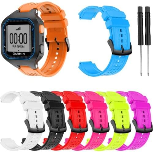 2021 Replacement Silicone Wristband Strap for Garmin Forerunner 25 Watch Band Bracelet Strap With Tools Drop Shipping
