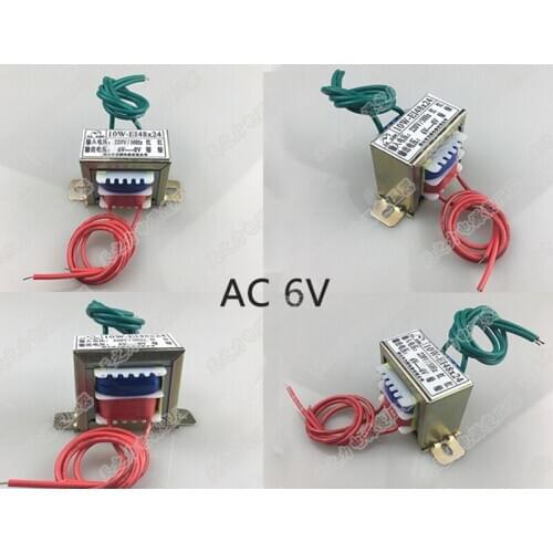 KYYSLB 10W EI Type Amplifier Transformer AC 220V 6V/9V/12V Single and Double Group Isolation Cattle 10VA Amplifier Transformer
