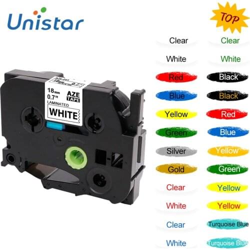 Unistar TZe-241 18mm Compatible for Brother Label Tape Label Maker PT300 Ribbon TZe-141 TZe-441 TZe-541 TZe-641 TZe-242 TZe-243